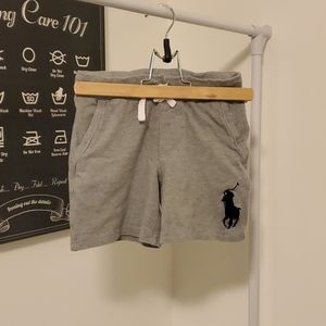 Boys Polo shorts size 5 grey